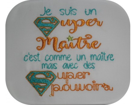 Motif de broderie super maître