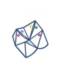 oeuf de pâques appliqué 10x10 cm