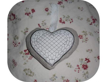 Instant download machine embroidery  heart