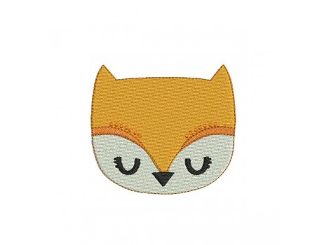 Instant download machine embroidery fox