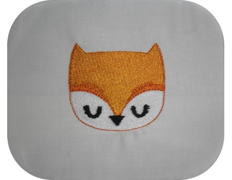 Instant download machine embroidery fox