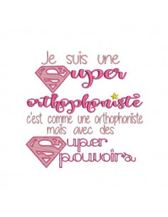 Embroidery design super Caregiver