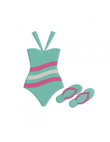 Instant download machine embroidery design swimsuit