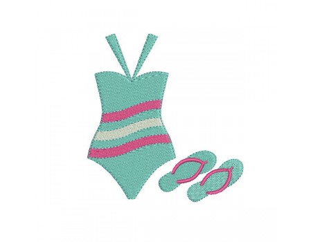 Instant download machine embroidery design swimsuit