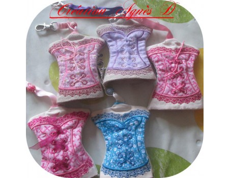 machine embroidery design  Bib butterfly bow ITH