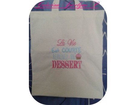 Instant download machine embroidery dessert