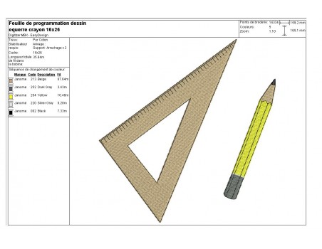 Instant download machine embroidery Scissors and ruler