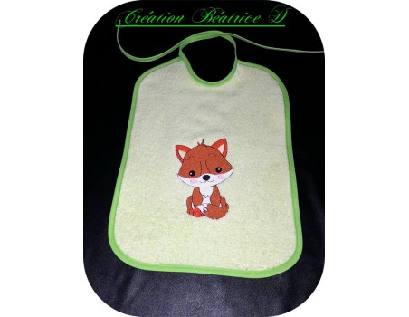 Instant download machine embroidery little fox