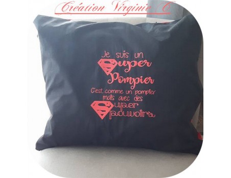 Motif de broderie super pompier