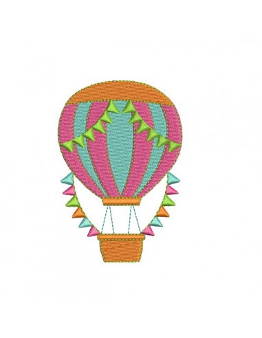 Embroidery design Round balloons
