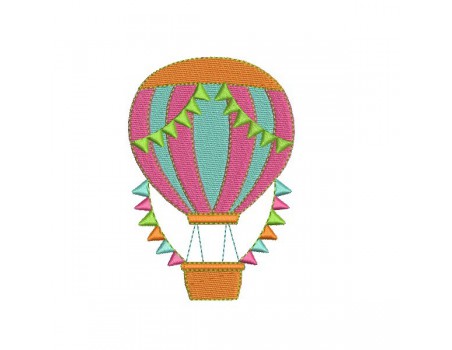 Embroidery design Round balloons