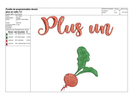 Instant download machine embroidery The end of beans