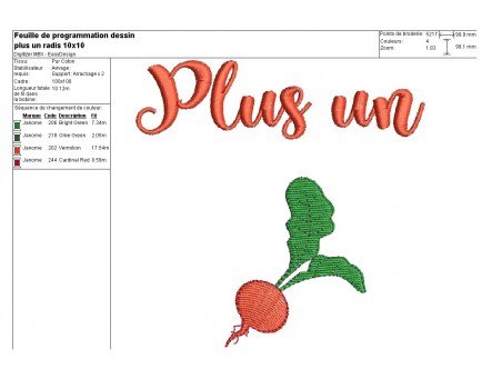 Instant download machine embroidery The end of beans
