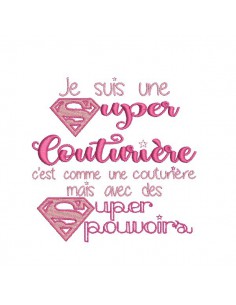 Motif de broderie super couturière