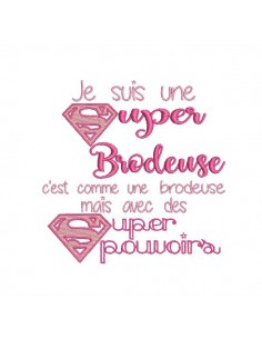 Embroidery design super  seamstress