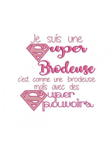 Motif de broderie super brodeuse