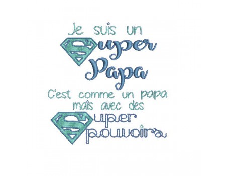 Motif de broderie super papa