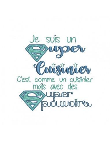 Motif de broderie super cuisinier