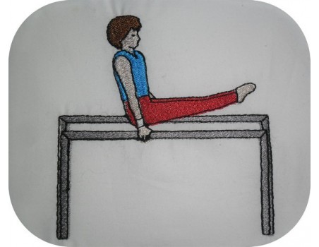 Instant download machine embroidery design gymnast hoop