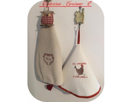 Motif de broderie machine coeur fleurs