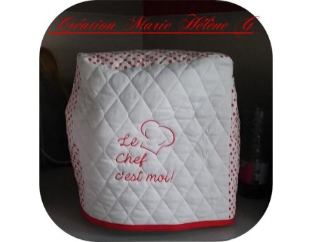 Instant download machine embroidery design  toque chef