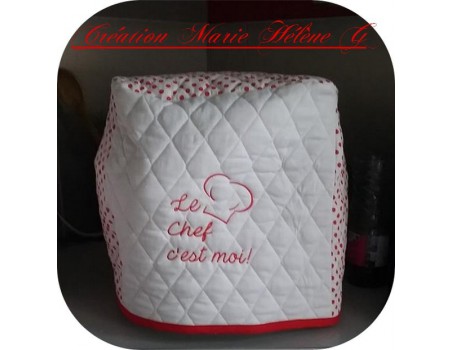 Motif de broderie machine chef de cuisine