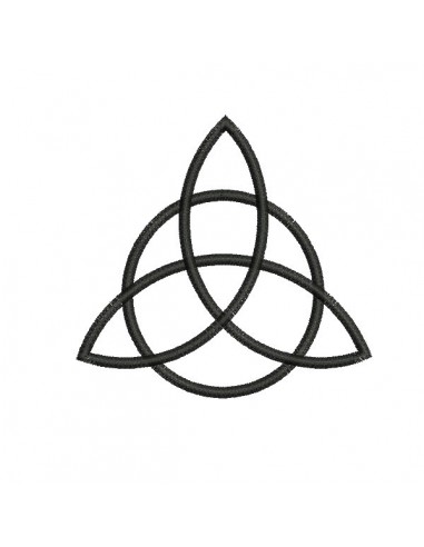 Motif de broderie machine triquetra