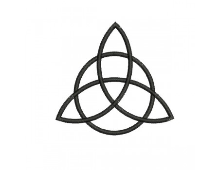 Motif de broderie machine triquetra