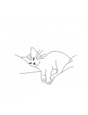 Instant download machine embroidery  Cat sleeping