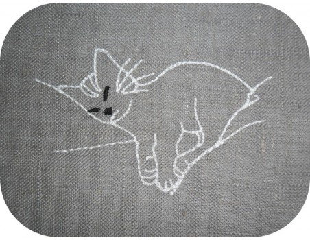 Instant download machine embroidery  cat