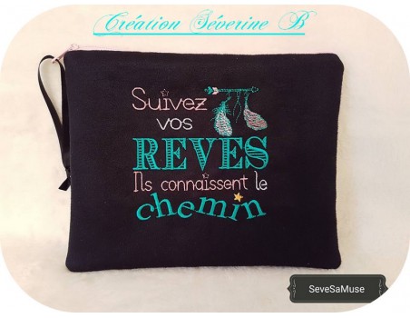 Motif de broderie machine rêves