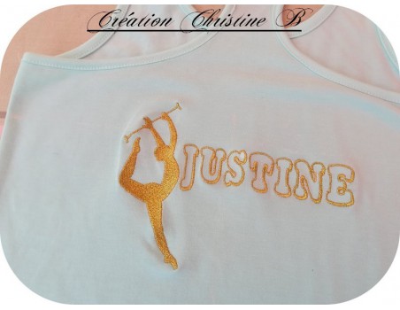 Instant download machine embroidery Silhouette dancer