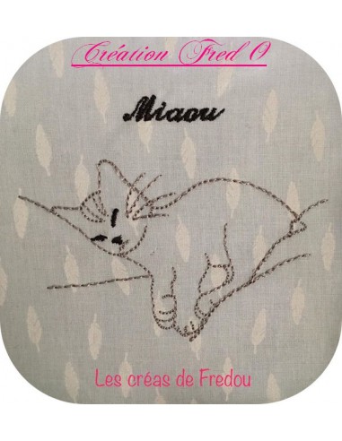 Motif De Broderie Chat Motif De Broderie Chat