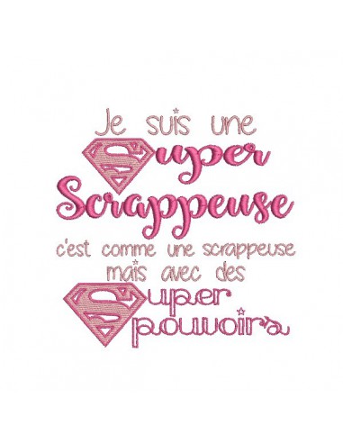 Embroidery design super nanny