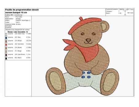 Instant download machine embroidery design White Bear