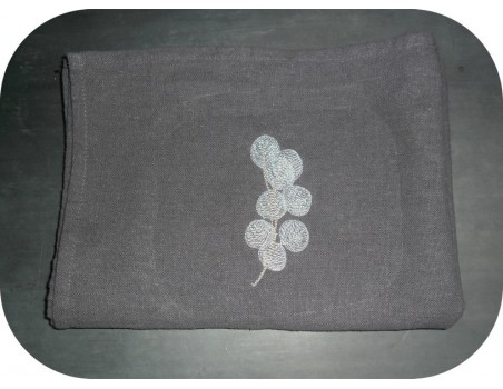 Motif de broderie machine  fleur  monnaie du pape