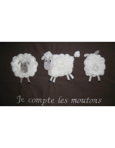 Abc Moutons mouton rouge en kit de broderie en point de croix