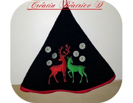 Motif de broderie machine cerf et biche