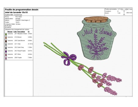 Instant download machine embroidery lavender