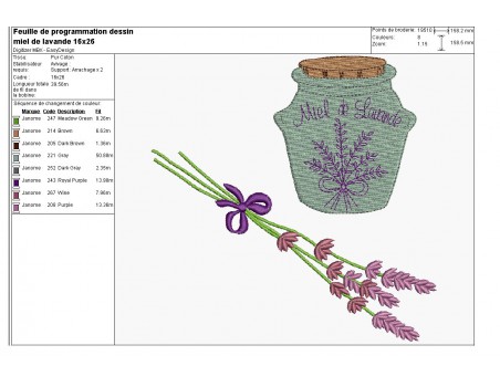 Instant download machine embroidery lavender