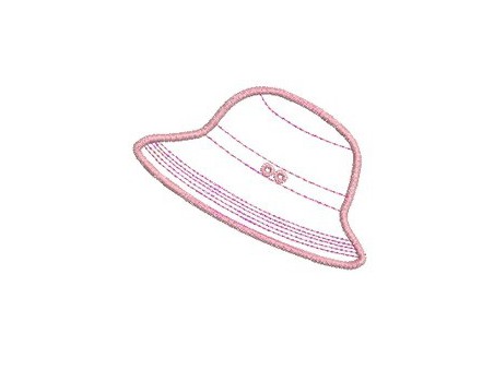 motif de broderie chapeau