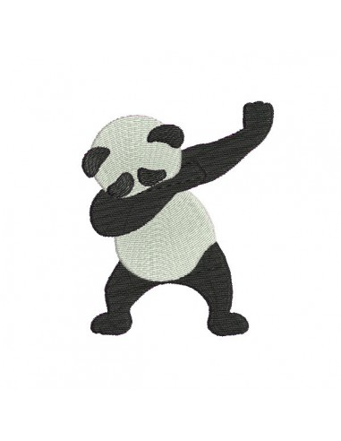 Motif de broderie machine  dab panda