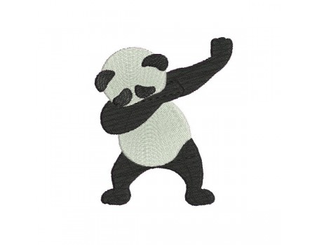 Motif de broderie machine  dab panda