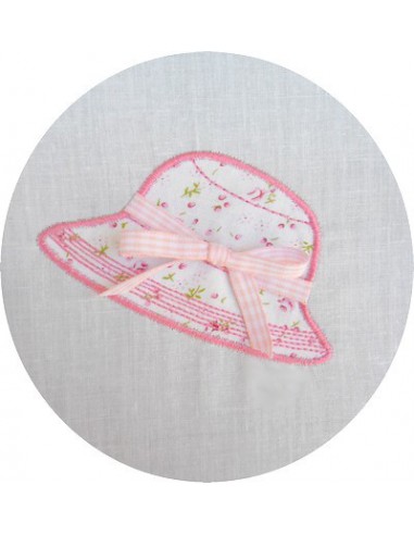 motif de broderie chapeau