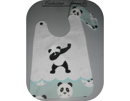 Motif de broderie machine  dab panda