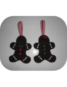 Motif de broderie machine pain d'épice