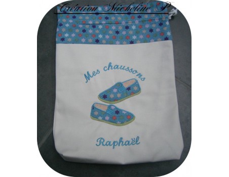 Motif de broderie appliqué charentaises