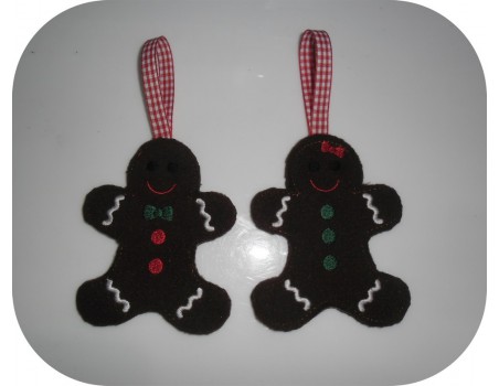 Instant download machine embroidery  gingerbread