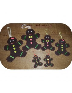 Instant download machine embroidery  gingerbread