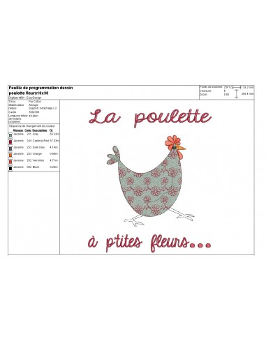 Motif De Broderie Poule Motif De Broderie Poule